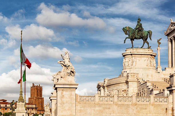 istock The Vittorio Emanuele II with blue cloudsky 539676662