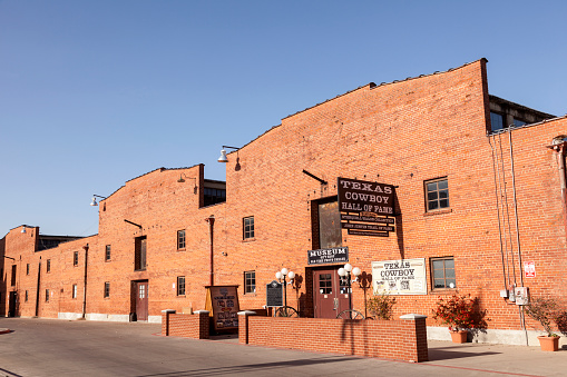 Fort Worth, Tx, USA - April 6, 2016: Texas Cowboy Hall of Fame in Fort Worth Stockyards historic district.
