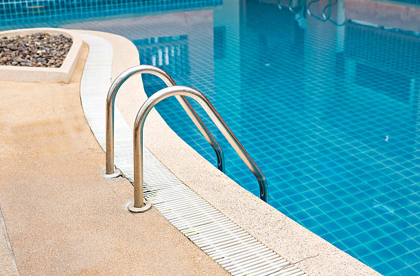 istock entry to the pool as a background 539682128
