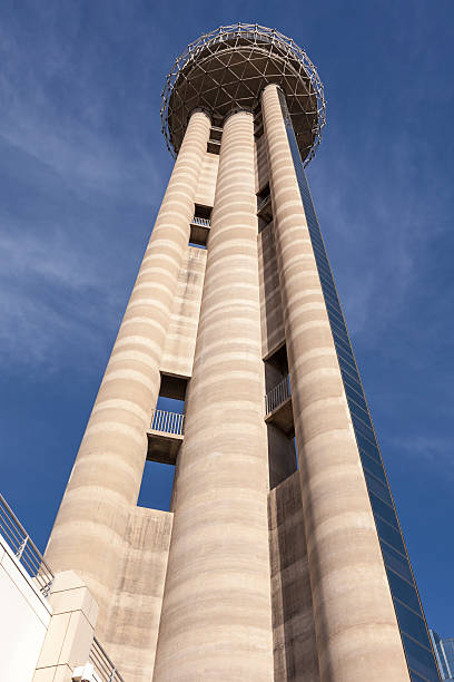 torre reunión en dallas, texas, estados unidos - dallas county fotografías e imágenes de stock