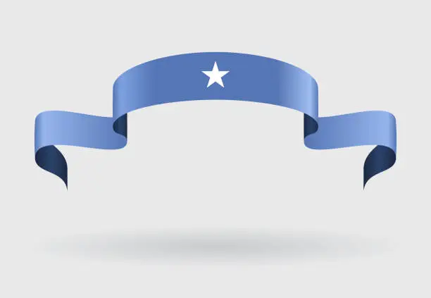 Vector illustration of Somalian flag background. Vector illustration.