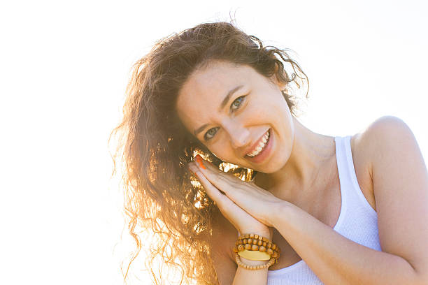 istock Young woman on the beach in summer 539685666