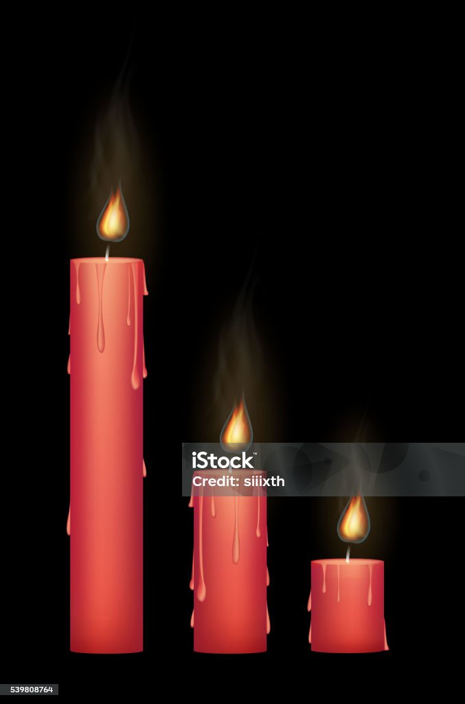 Red Candle Graphics Red Candle Burning Stock Illustration - Download Image Now - Abstract ...