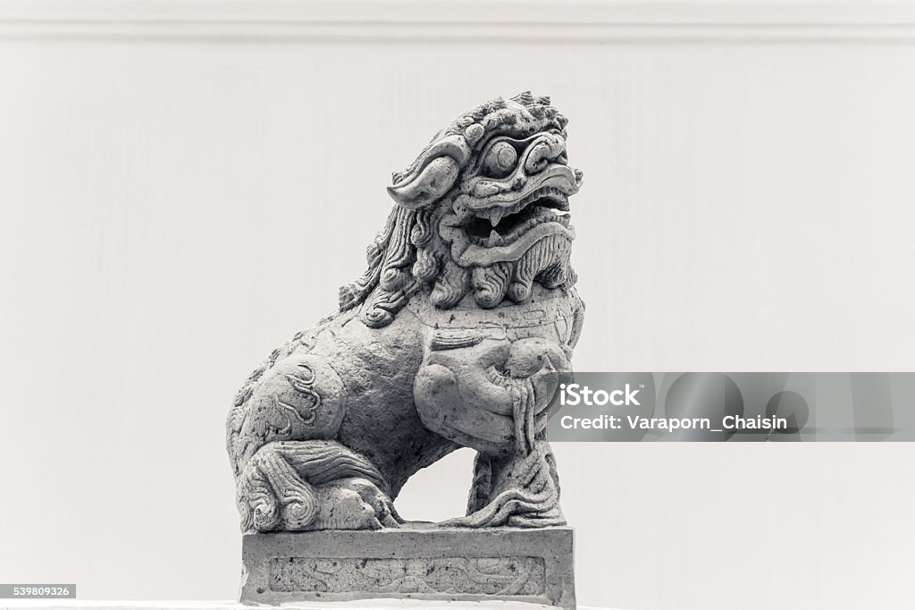 Kirin Kirin statue at Grand Palace, Bangkok, Thailand. Ancient Stock Photo