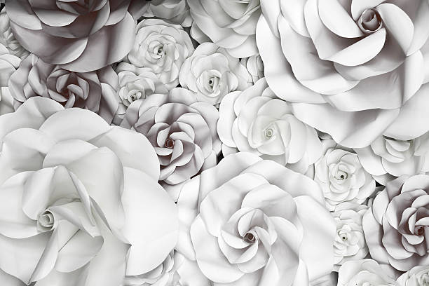 istock Flower Paper Wedding Backdrop background and Texture. 539811354