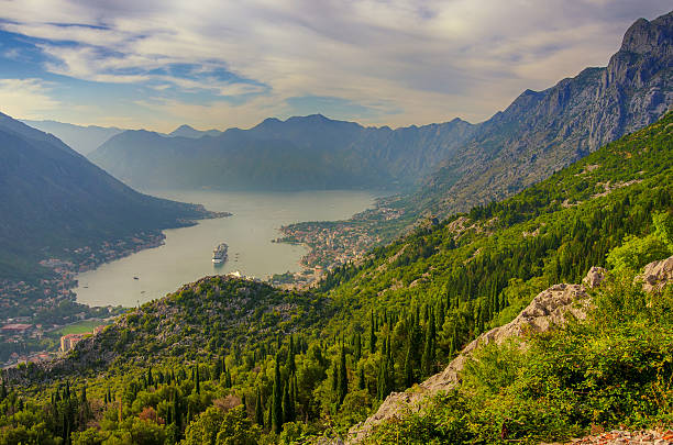 istock Mountain Sundown in the Kotor Bay, Montenegro. 539812400