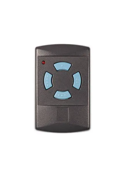 Radio Frequency Garage Door Remote Isolated on White Background (with clipping path)