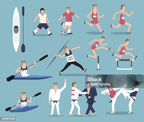 Design Element For Sportsc Stock Illustration - Download Image Now - Track And Field Athlete, Adult, American Football - Ball