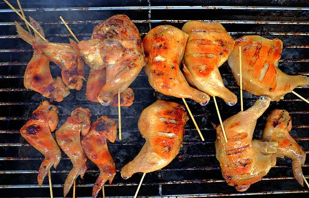 Photo of grilled Chicken .Thailand food style