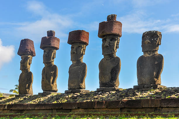istock Moais on Anakena Beach in Easter Island, Chile 539815204