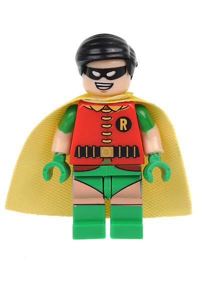 robin lego minifigure - batman imagens e fotografias de stock