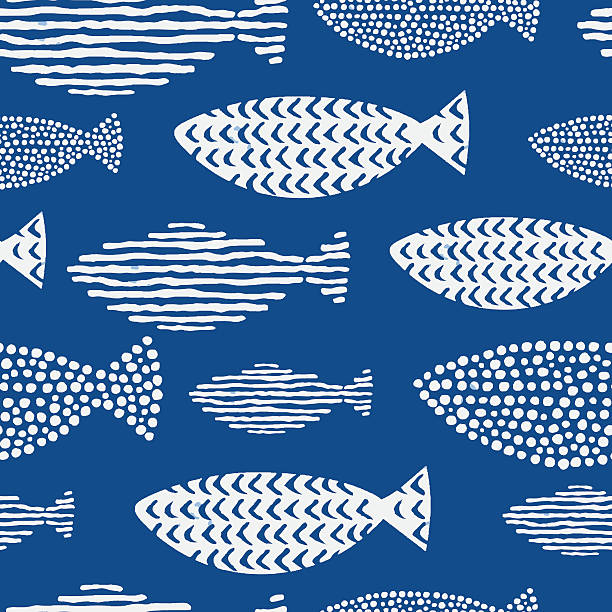światło akwarela ryby. - animal animal themes sea below stock illustrations