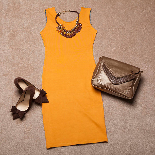 istock Overhead of  woman clothes 539817490