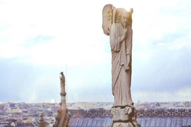 Angel statue from Notre Dame, Paris, France