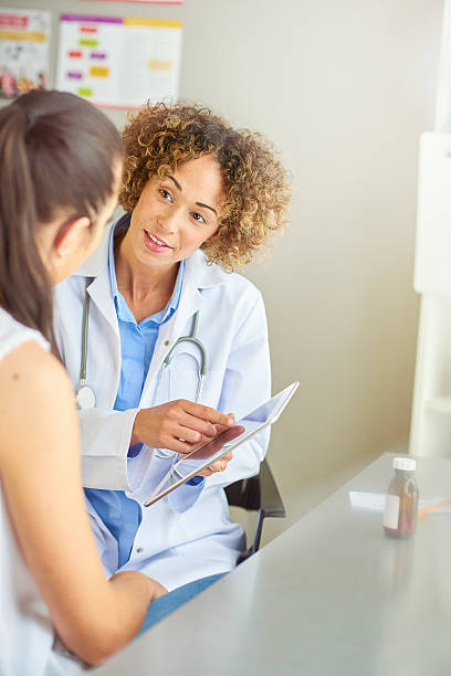 istock female doctor with female patient 539821464