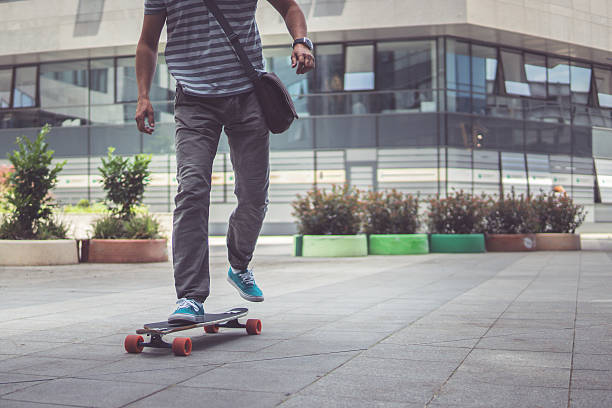 istock Longboard and the street 539826802