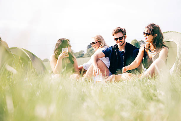Friends at a festival