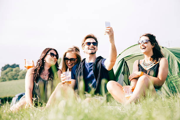 istock Festival friends selfie 539829032