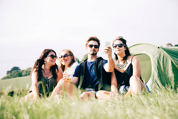 istock Festival friends selfie 539829268