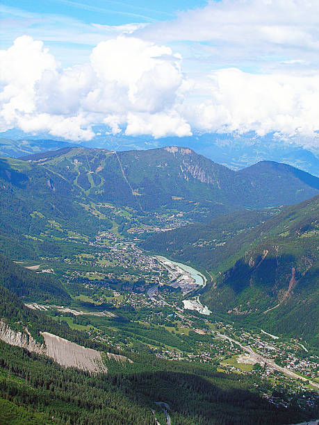 istock Chamonix valley among the mountains. 539829606