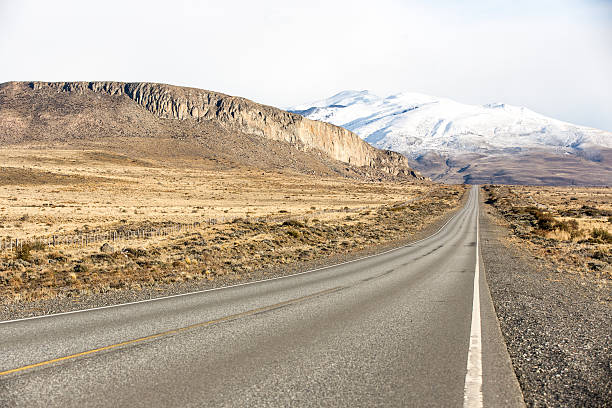 istock Empty road on the way to Perito Moreno National Park 539834810