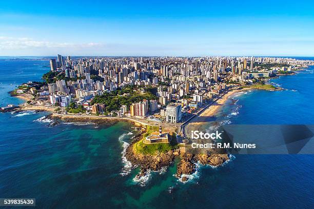 Aerial View Of Salvador Da Bahia Cityscape Bahia Brazil Stock Photo - Download Image Now