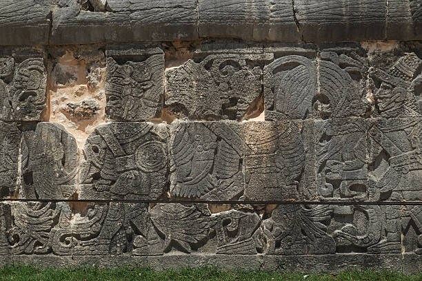 istock Chichen Itza Wall Carving at Ball Court 539839516