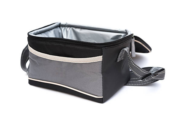 istock grey and black lunch pack carrier opened on white background 539844270