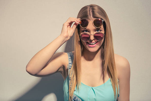 istock Funny summer girl 539844664