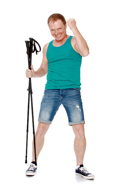istock The man is engaged in Nordic walking 539844788