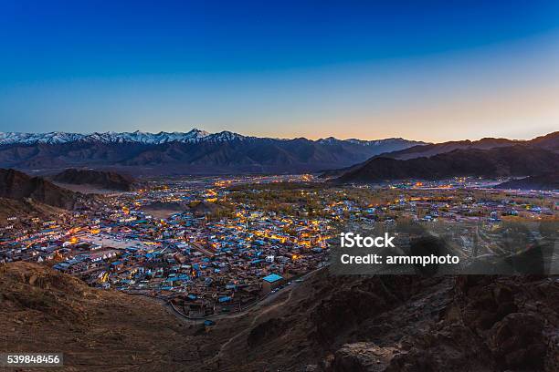View Of Leh City The Capital Of Ladakh Stock Photo - Download Image Now - Adventure, Architecture, Asia