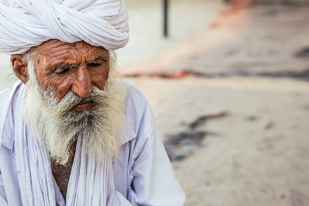 istock Old Indian man portrait 539851060