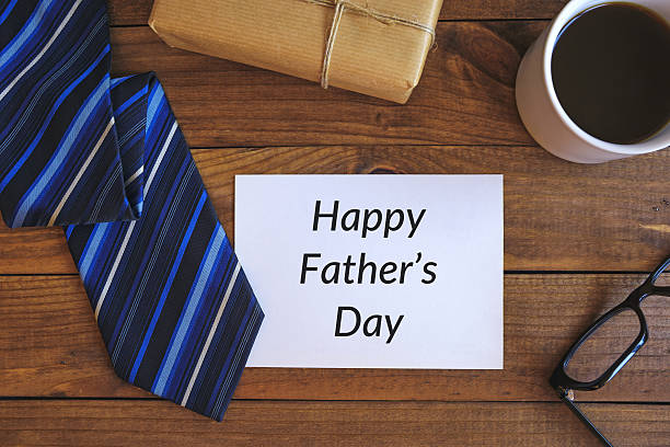 istock Fathers day composition on rustic wooden desk 539852062