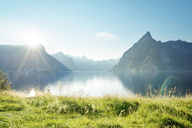 istock sunset in Lofoten islands, Norway 539853818