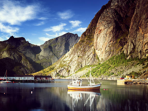 istock sunset - Reine, Lofoten islands, Norway 539854166