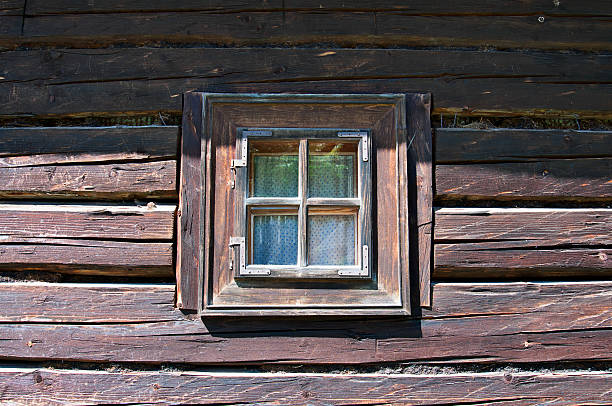 istock Old style wooden house window 539943852
