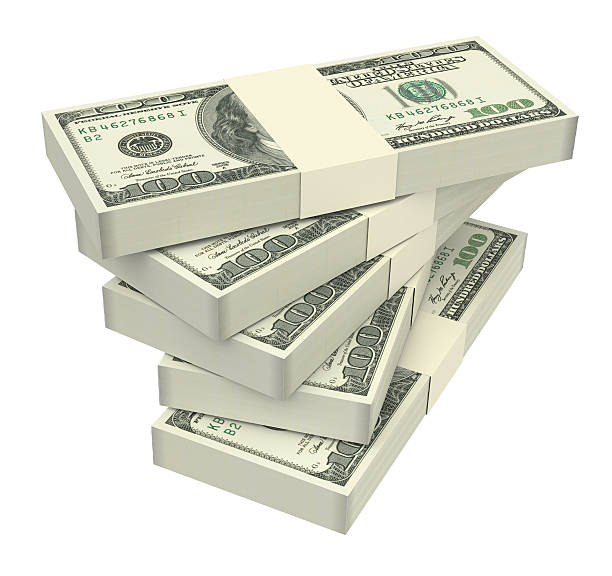 istock Dollars money isolated on white background. 539955364