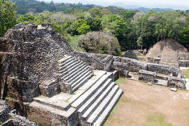 istock Temples and ruins at Caracol in Belize 539959324