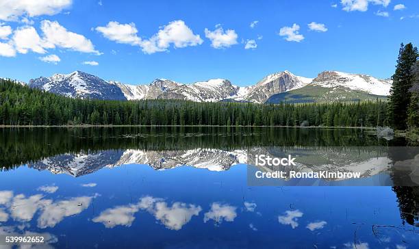 Bierstadt Lake Reflection Stock Photo - Download Image Now - Colorado, Mountain, Rocky Mountains - North America