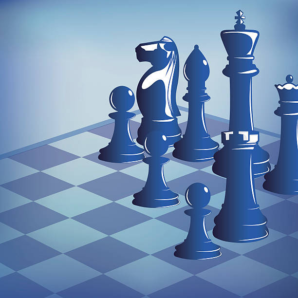 Chess Pieces On Chess Board Stock Illustration - Download Image Now -  Arranging, Bishop - Chess Piece, Challenge - iStock