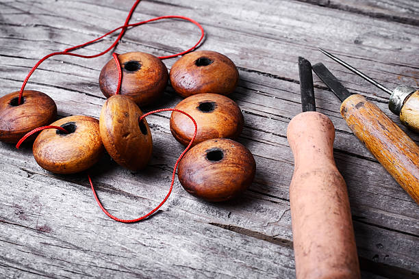 istock Handmade with wooden beads 539966508