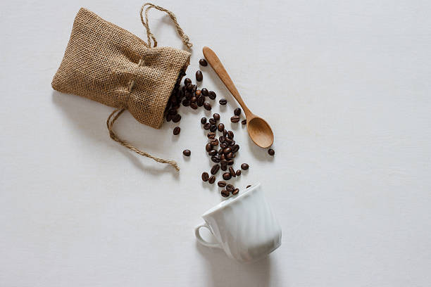 istock coffee beans and cup of coffee. 539966990