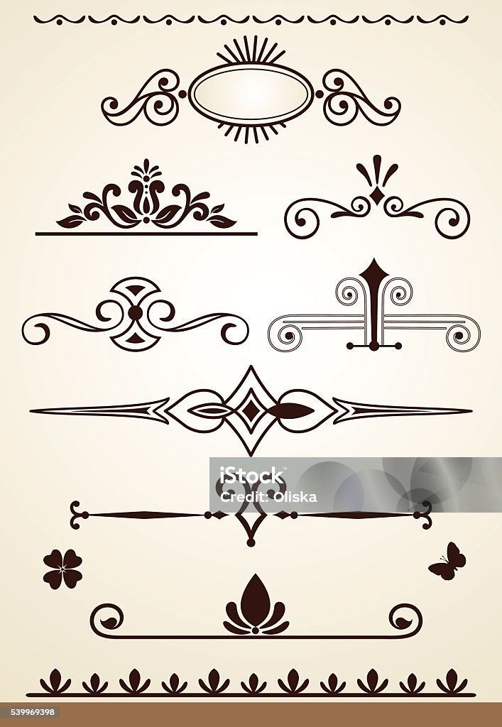 Abstract Divider Design Dividers Design Stock Illustration - Download Image Now - Abstract ...