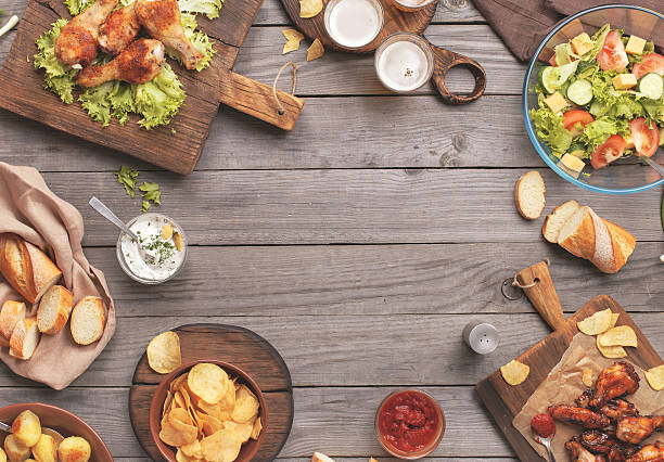 istock Different food cooked on the grill 539970004