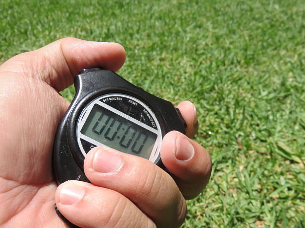 istock Stopwatch and grass, Sports Concept 539970104