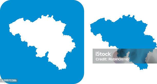 Ikona Niebieski Belgia - Stockowe grafiki wektorowe i więcej obrazów Belgia - Belgia, Mapa, Ikona