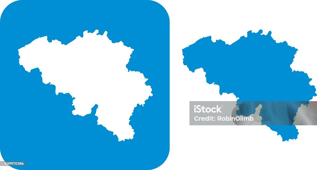 Blue Belgium Icon - 免版稅比利時圖庫向量圖形