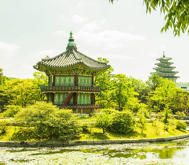 istock View landscape from Emperor Kyoungbok palace 539973738