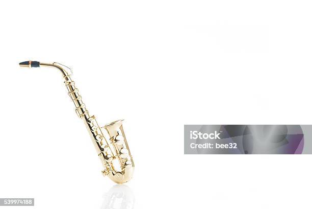 Saxophone Stock Photo - Download Image Now - Alto Saxophone, Copy Space, Cut Out