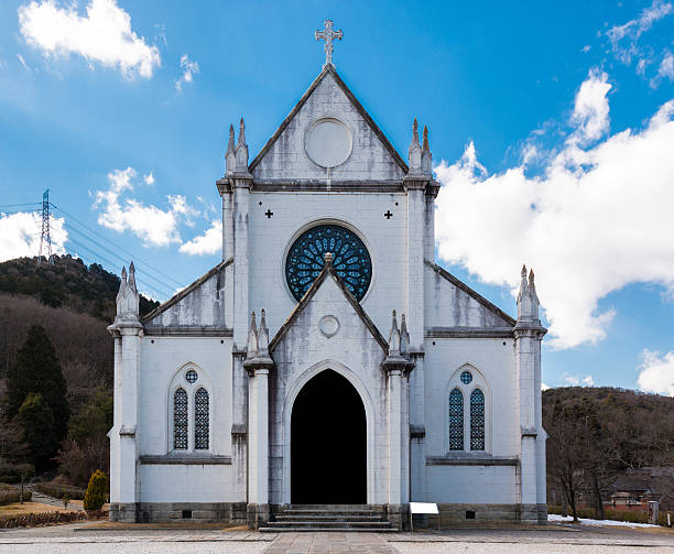 istock traditional church old abandoned building. 539983016